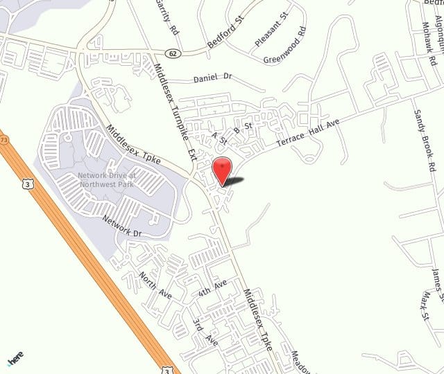 Location Map: 113 Terrace Hall Ave Burlington, MA 01803